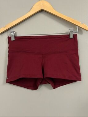 NOBULL Maroon High-Rise Athletic Bike Shorts Small